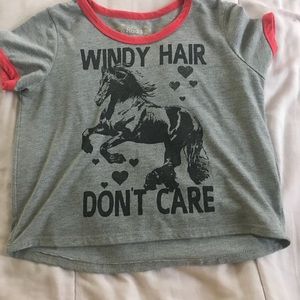 Mudd graphic tee gray shirt size 14